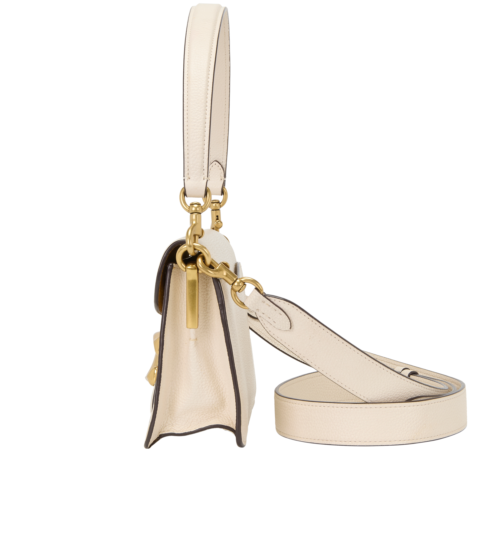 Tabby 26, &pound;280, Handbags, Cream, Leather, Bottom view